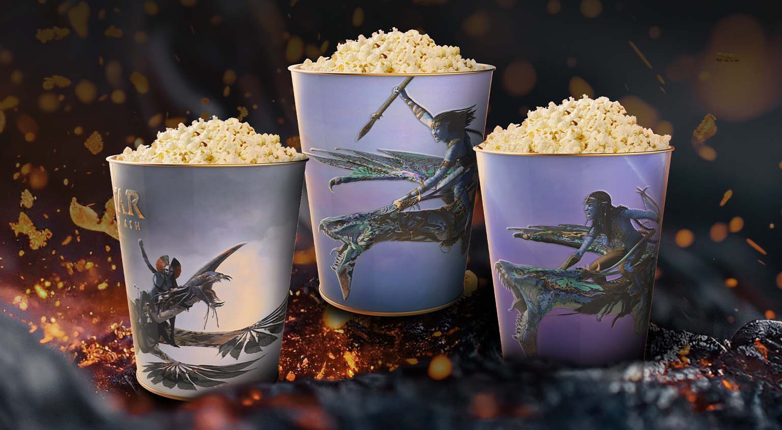 Menu tematico Avatar Fuoco e Cenere tin bucket