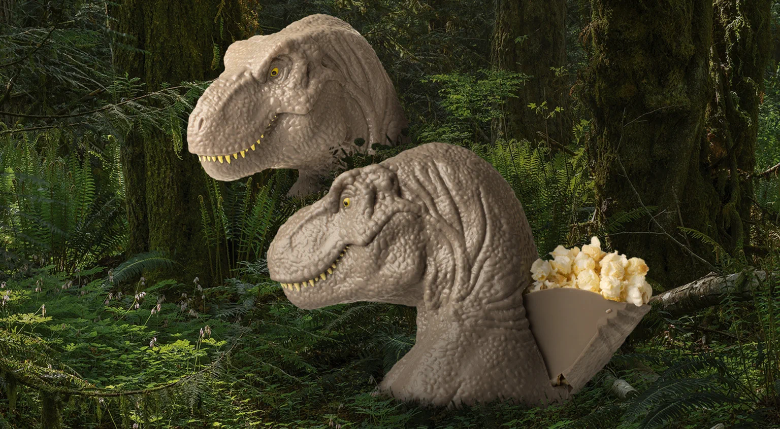 Jurassic World – La Rinascita menù testa dinosauro pop corn